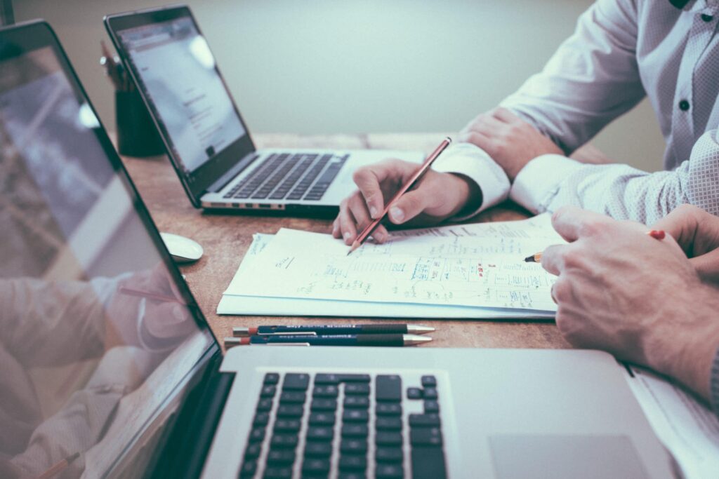 lawyer helping client with digital asset protection, closeup