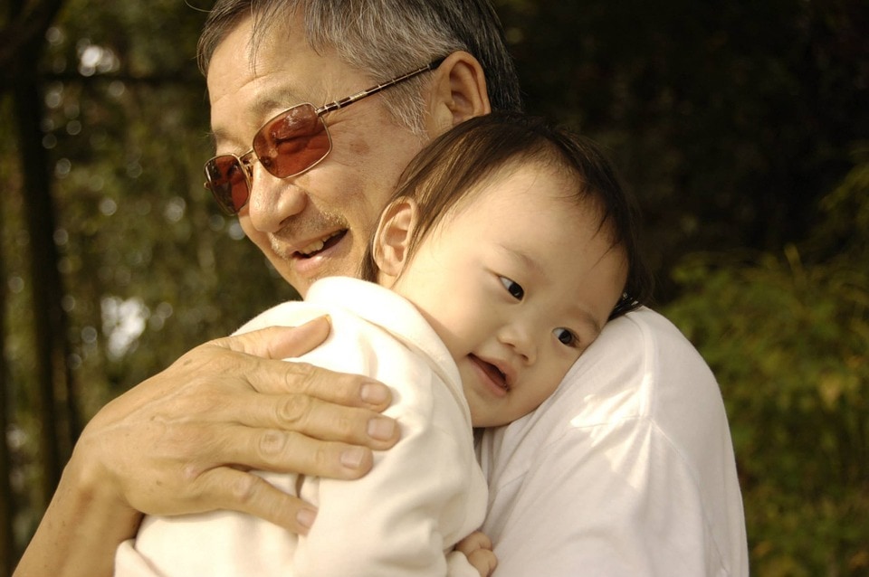 great grandfather and grandson