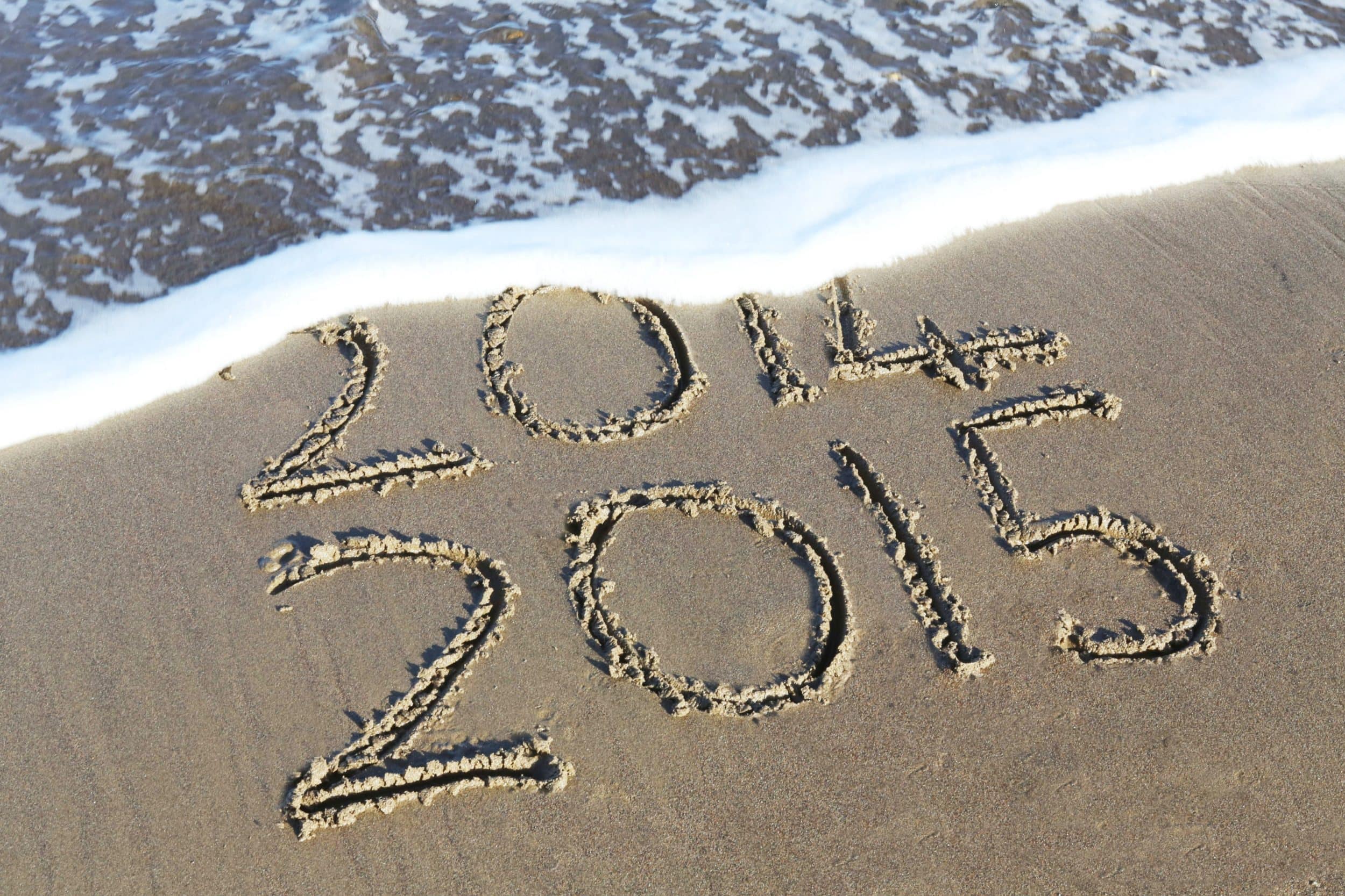 new years tide going out from 2014 to 2015