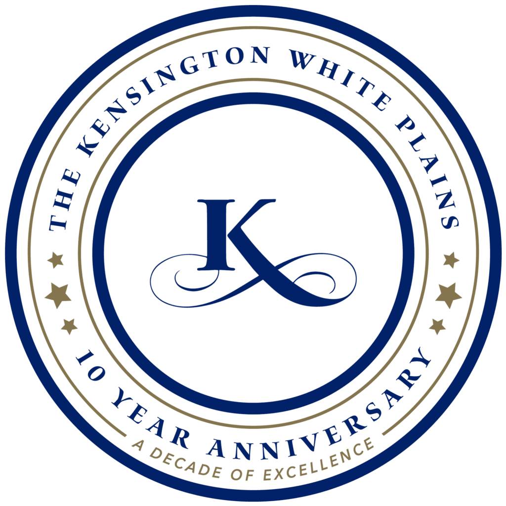 Kensington White Plains 10 Year Anniversary Logo