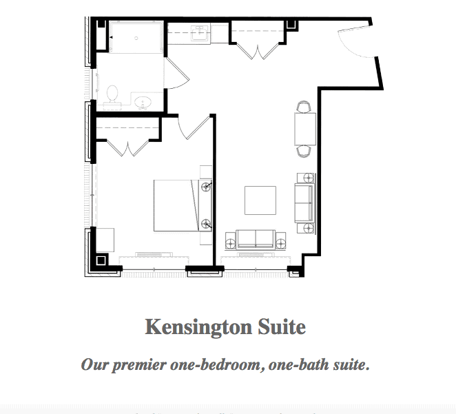 kensington suite floor plan