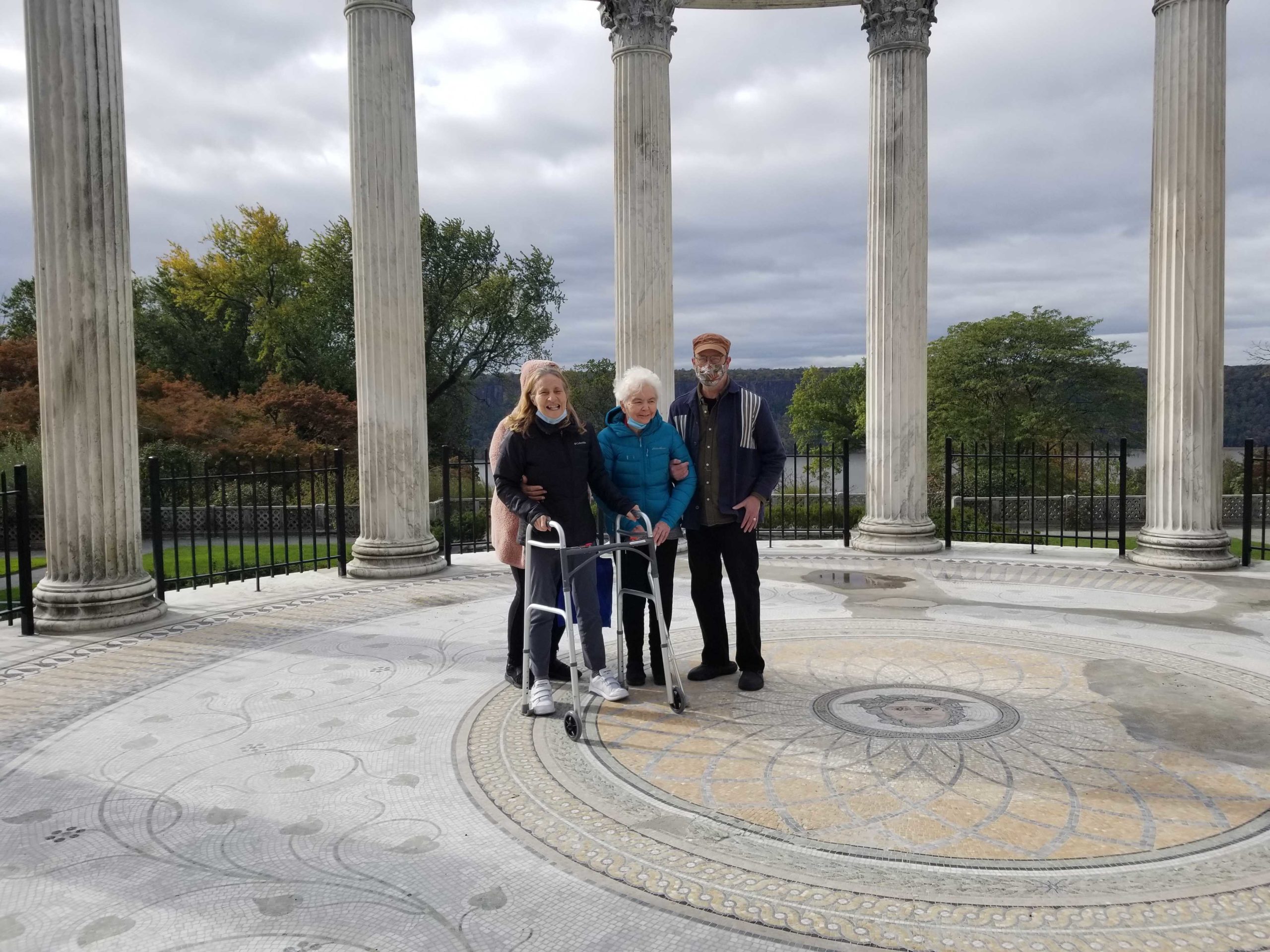 staff members with residents